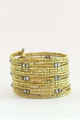 Two's Golden Cuff Bracelet