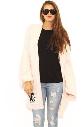 Wildfox Couture White Label Classic Logo Slouch Cardigan in Vintage Lace