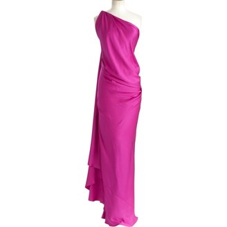 Yves Saint Laurent 2263 YVES SAINT LAURENT Pink Silk Dress