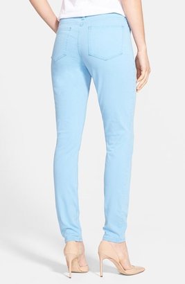 NYDJ 'Ami' Zip Detail Colored Stretch Super Skinny Jeans