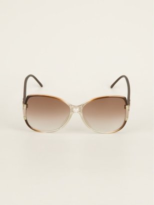 Balenciaga Pre Owned Bi-Colour 80s Sunglasses