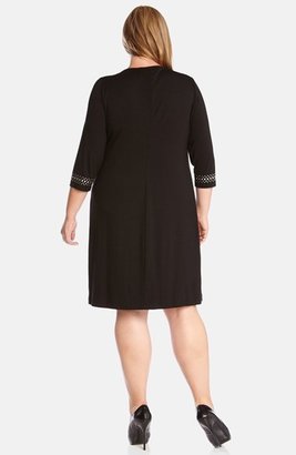 Karen Kane Studded Jersey Sheath Dress (Plus Size)