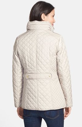 Ellen Tracy Stand Collar Quilted Jacket (Online Only)