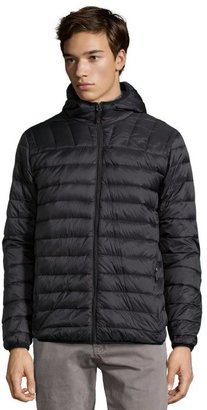 Hawke & Co black quilted 'Pro Series' hooded packable jacket