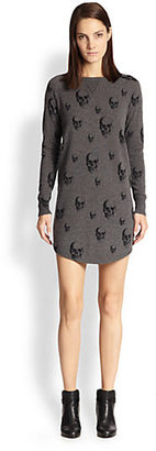 Dexter 360 Sweater Cashmere Skull-Print Sweaterdress