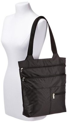 Container Store Mia Zippered Tote Charcoal