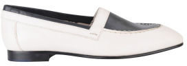 Paul Smith Shoes Women's Ray Leather Loafers White/Dark Navy
