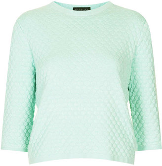 Topshop Knitted quilted jumper
