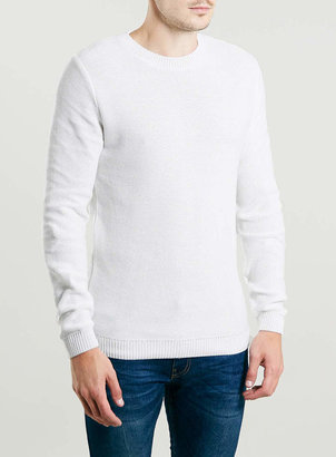 Topman OFF WHITE TEXTURED Sweater