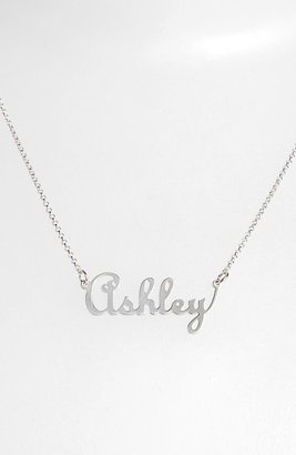Argentovivo Personalized Script Name with Heart Necklace