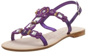 Apepazza Women's Campanellino Jeweled Flat Sandal
