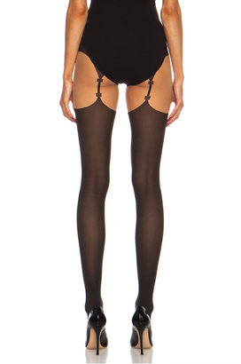 Wolford Shania Poly-Blend Tights in Sahara & Black