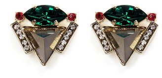 Iosselliani Pyramid crystal earrings