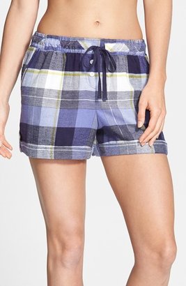 DKNY 'City Grid' Flannel Boxer Shorts