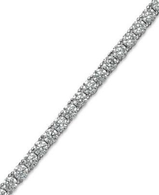 Kate Spade Rhodium-Plated Crystal Brilliant Cut Tennis Bracelet