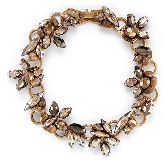 Erickson Beamon 'Golden Rule' crystal foliage bracelet