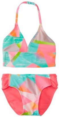 Gossip Girl Big Girls'  Sweet and Sour Reversible Tankini with Lace Up Back