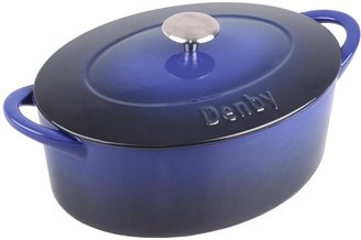 Denby 28cm Cast Iron Oval Casserole Dish