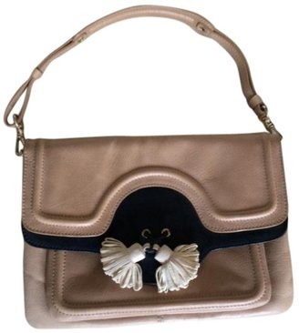 Tila March Beige Leather Handbag
