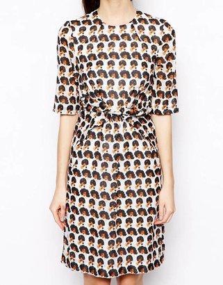 Peter Jensen Diana Ross Dress with Knot Front