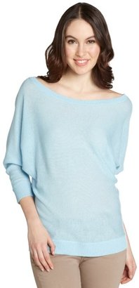 Magaschoni sky blue cashmere boat neck 'Dolman' long sleeve sweater