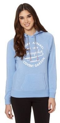 Pineapple Pale blue glitter logo hoodie