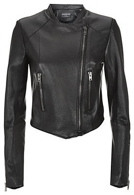Harrods Cropped Leather Jacket