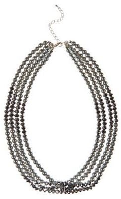 Jacques Vert Platinum bead necklace