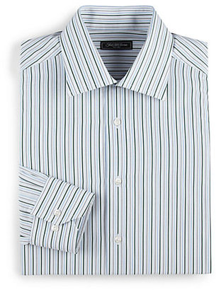 Saks Fifth Avenue Striped Cotton Dress Shirt