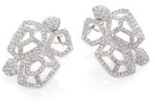 Adriana Orsini Roxy Pavé Crystal Cluster Button Earrings