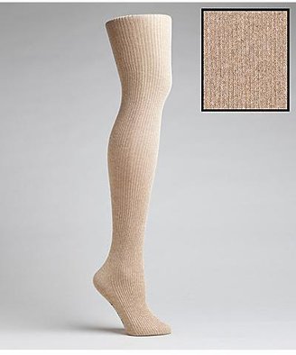 K. Bell Metallic Ribbed Over-The-Knee Socks Panty Hose
