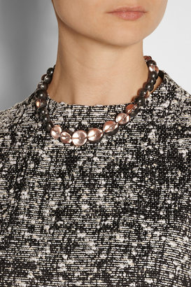 Bottega Veneta Sterling silver beaded necklace