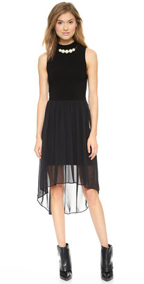 Alice + Olivia AIR by Mock Neck High / Low Dress