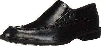 Ecco Windsor Apron Slip-On (Black Calf Leather) Men's Slip-on Dress Shoes