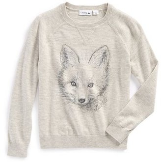 Lacoste Fox Graphic Sweater (Toddler Girls & Little Girls)