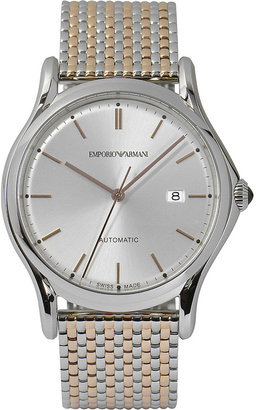 Emporio Armani Swiss ARS3007 Stainless Steel and Rose-Gold Toned Watch - for Men