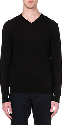 Armani Collezioni Wool v-neck jumper - for Men