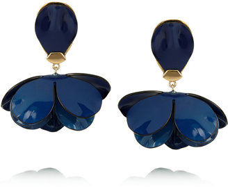 Tory Burch Pentier gold-plated drop earrings