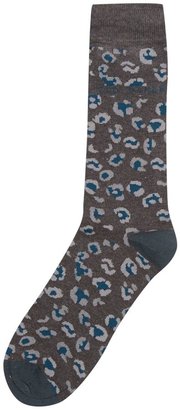 Ted Baker Men's Leopard print sock