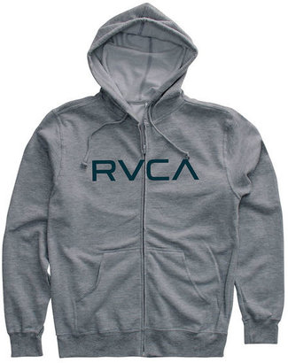 RVCA The Big Zip Up Hooded Sweatshirt in Athletic Heather