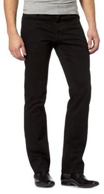 J by Jasper Conran Big and tall designer black straight leg jeans