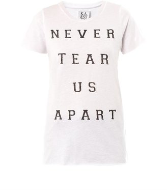 Zoe Karssen Never Tear Us Apart print T-shirt