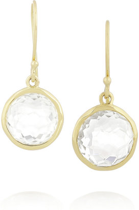 Ippolita Lollipop 18-karat gold quartz earrings