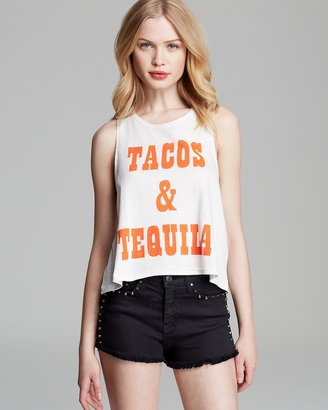 MinkPink Tank - Tacos and Tequila Crop