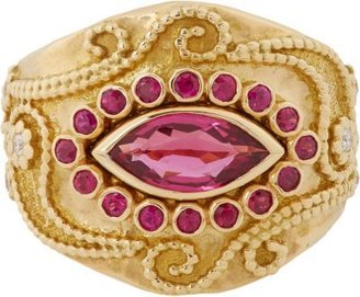 Aurélie Bidermann Fine Multi Gemstone & Gold "Cashmere" Ring