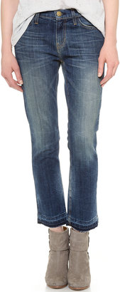 Current/Elliott The Cropped Straight Leg Jeans
