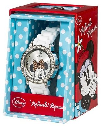 Disney Minnie Mouse Analog Wristwatch - White
