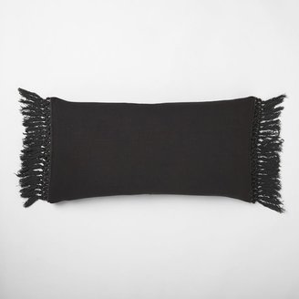 west elm Tassel Edge Lumbar Pillow Cover – Slate