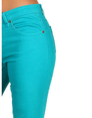 The North Face NWT Sanctuary Women's Colored Denim Skinny Jeans Teal 27 28 29 30 Inseam 29