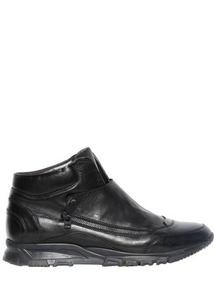 Lanvin Smooth Nappa Leather Mid High Running